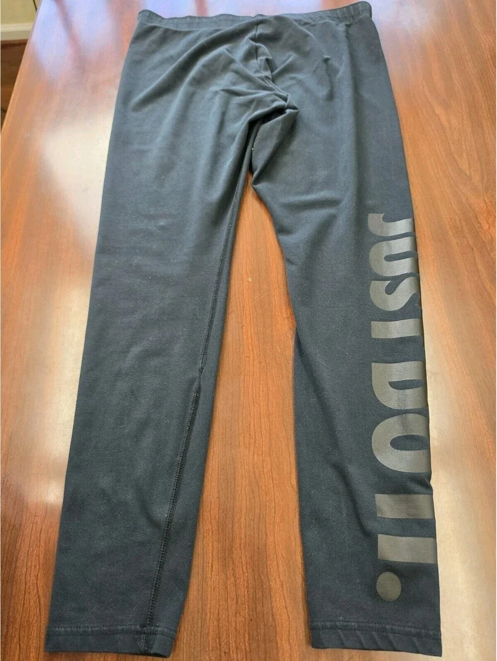 Nike Womens XL Black Just Do It Leggings Athletic Athleisure Workout Activewear